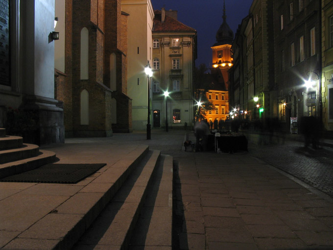 Warszawa nocą