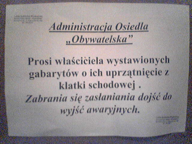 Ogłoszenie spółdzielni.