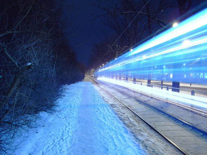 Tramwaje jak komety...