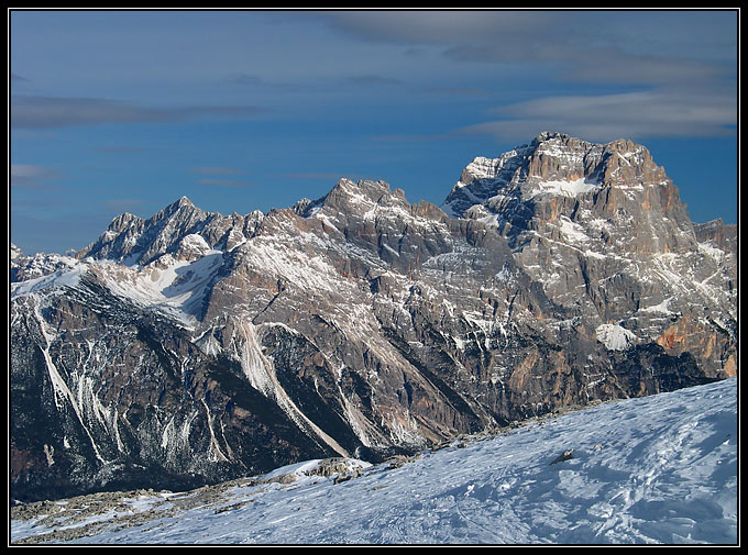 Sorapis - widok z Cinque Torri