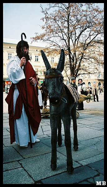 Mesjasz po zejściu z osiołka, Jerozolima