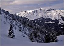 widok z Wengen na Schilthorn