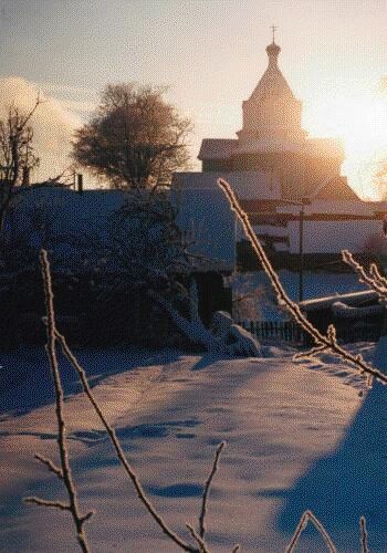 Białoruś, Wołożyńska cerkiew pod śniegiem