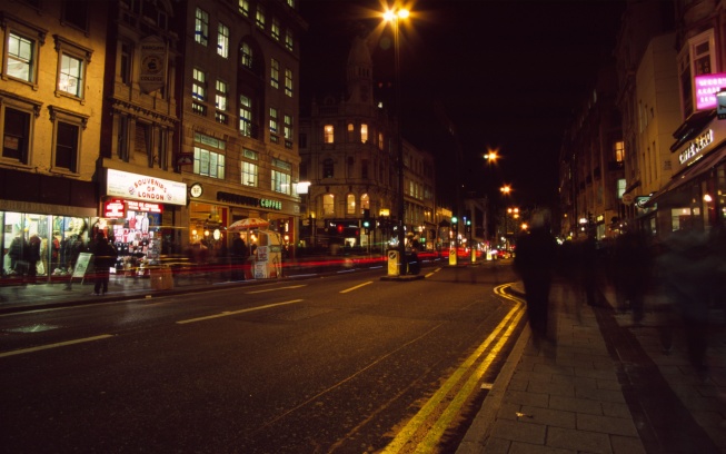 Listopadowy wieczór na Oxford street