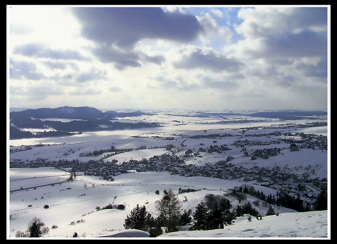 Widok z góry w Kluszkowcach