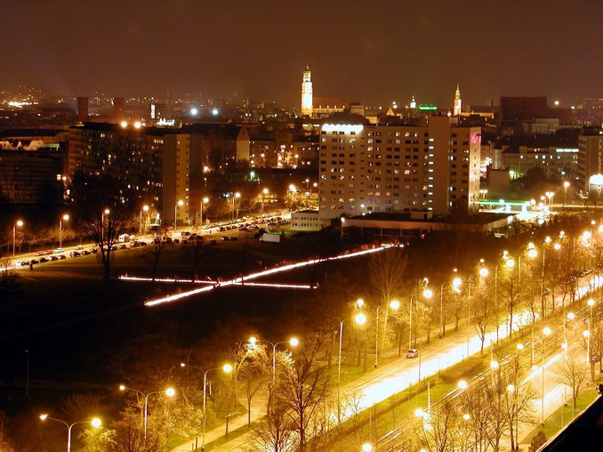 Wrocław nocą