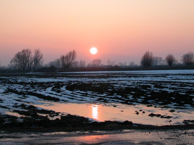 ostatni zimowy zachód