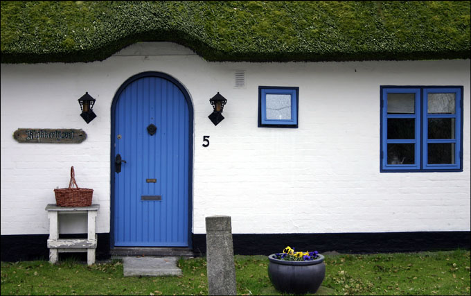 Blue door