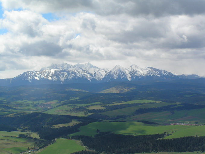 Tatry z Trzech Koron w Pieninach