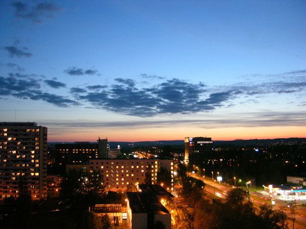 tak wygląda moje miasto nocą...