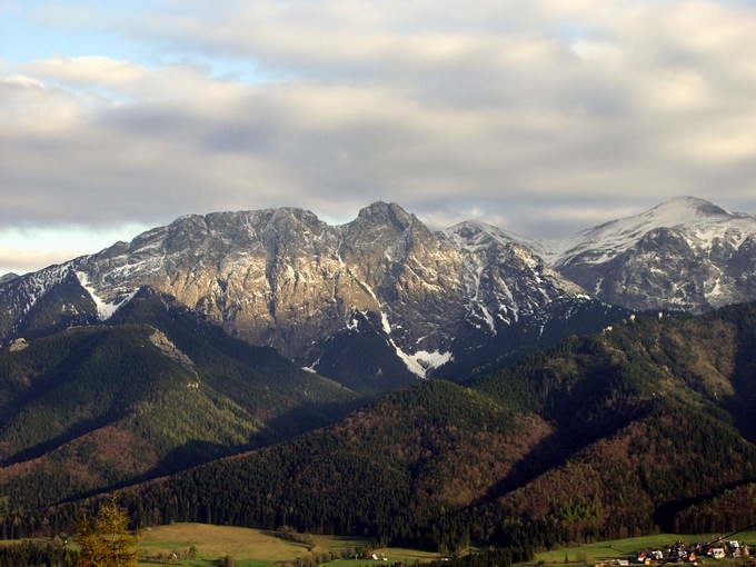 Giewont przed zachodem Słońca