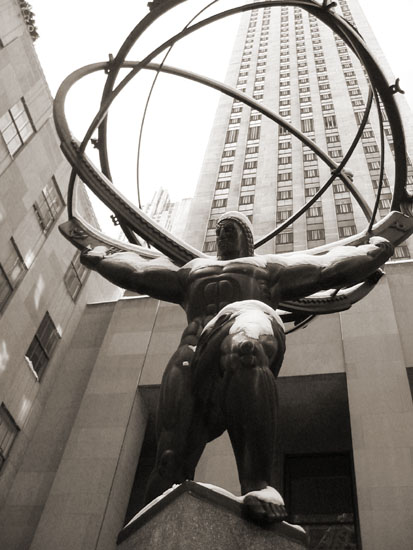 atlas statue - new york city