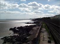 Wybrzeże portu Dún Laoghaire - Morze irlandzkie