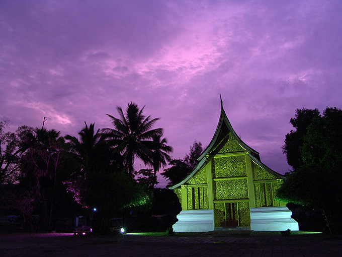 Wat Xieng Thong o poranku