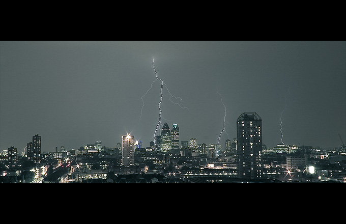 London at storm