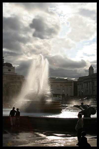 Trafalgar after light shower