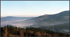 Poranny widok na Karkonosze