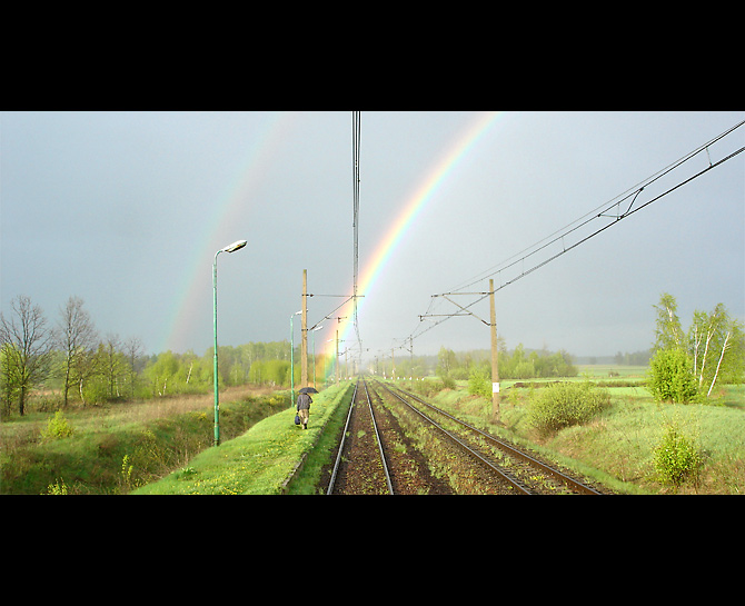 Parasol na tęcze.