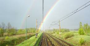 Parasol na tęcze.