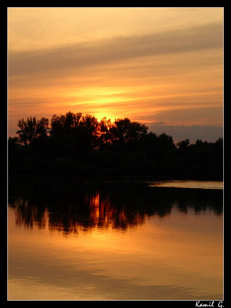 zachód słońca nad Wisłą [3]