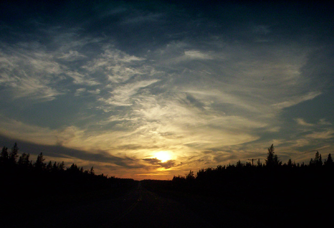 To jest juz koniec, dalej nie ma juz nic ... polnocna Manitoba, Kanada