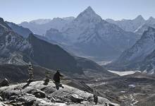 Ama Dablam z drogi na Cho La