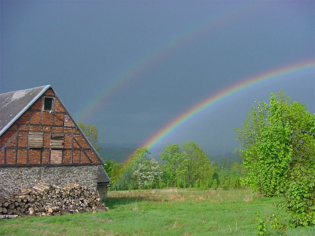 Tęcza w górach