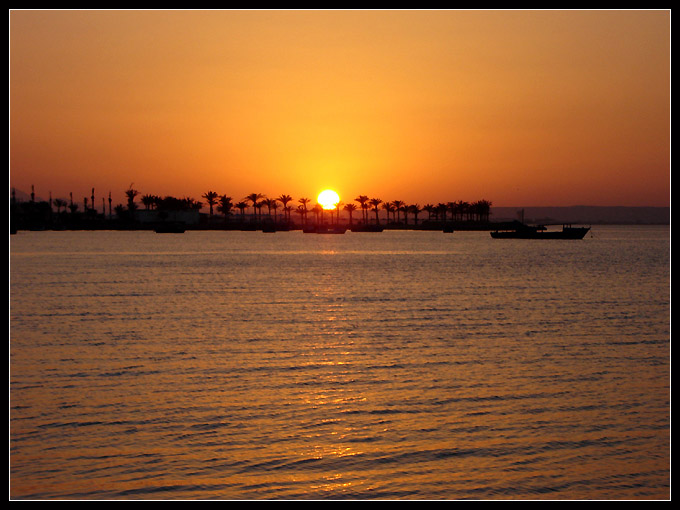 zachód słońca nad Hurghada:)