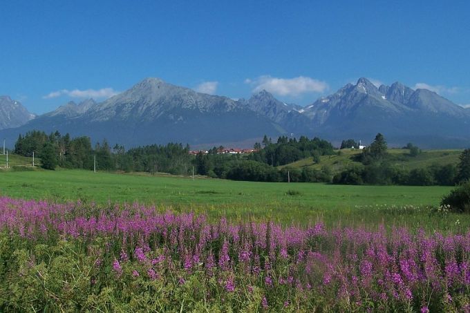 Tatry Slowackie o poranku