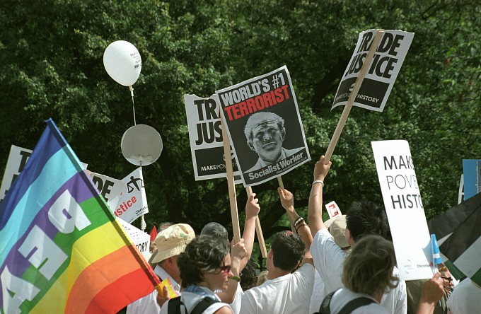 "Make Poverty History", Edinburgh