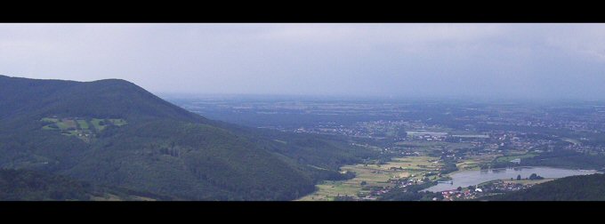 panorama Żywca z góry Żar