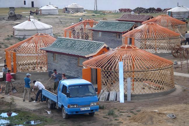 budowa jurt, Mongolia