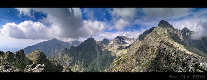 Panorama z Łomnickiej Grani