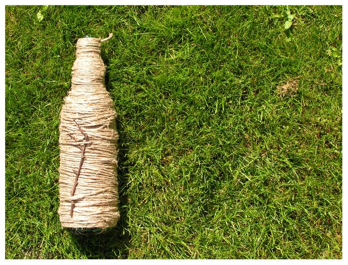 Bottle on the grass