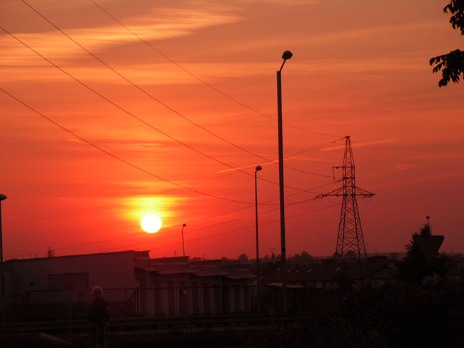 Słońce zachodzi nad Częstochową