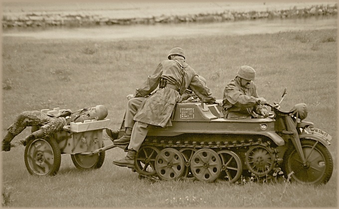 NSU Kattenkrad SdKfz.2 w odwrocie.... Poznań, Ren 1944