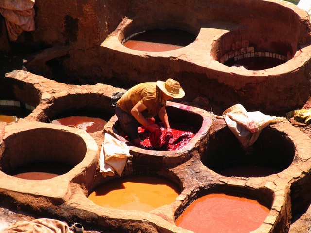 Farbiarnia - Fez - Maroko