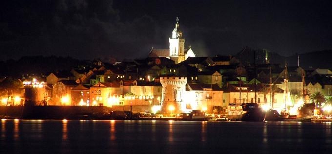 Korcula nocą