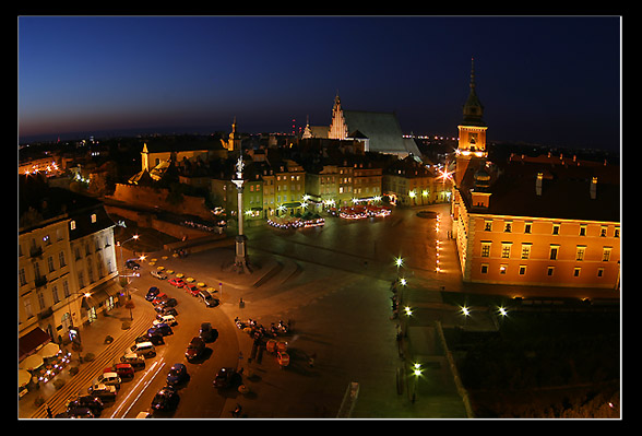 Warsaw by night