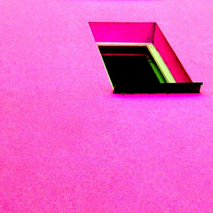 hole in the pink wall