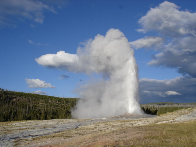 Old Faithful w Yellowstone Park