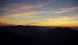 Tatry Zachodnie o zmierzchu