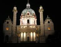 Wien by night "Karlskirche"