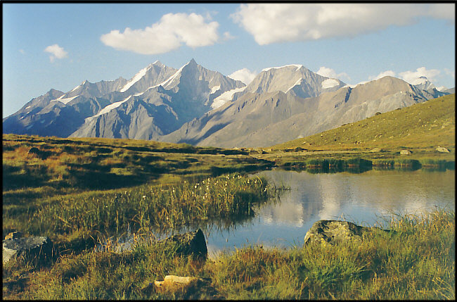 Zachód słońca nad Alpami