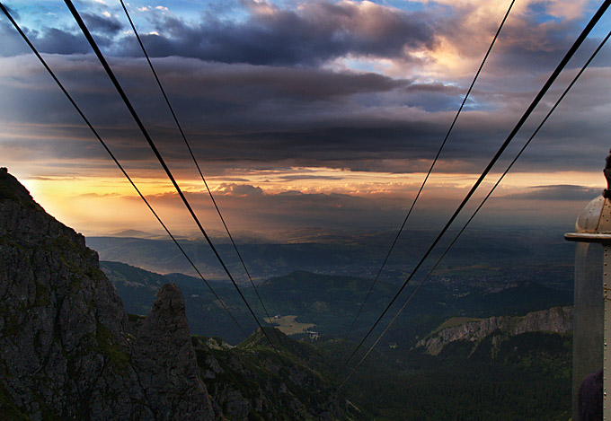 Tatry o zachodzie