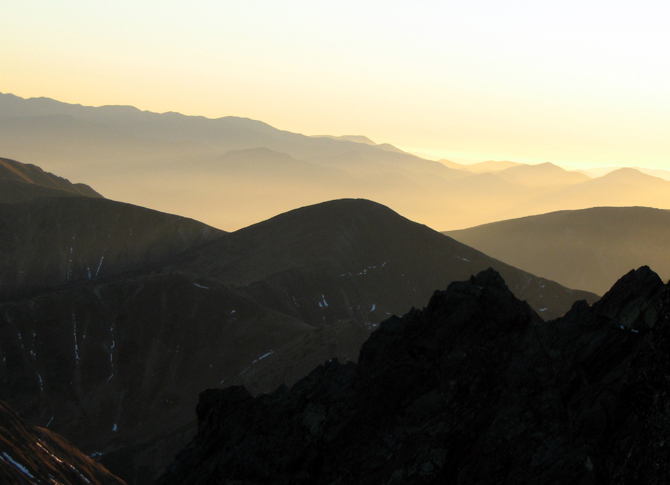 Tatry wieczorową porą