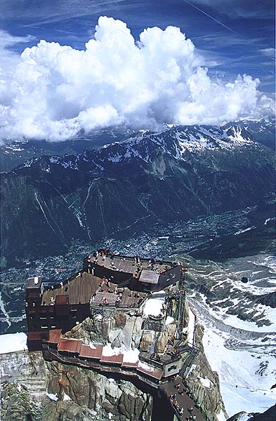 Widok na Chamonix