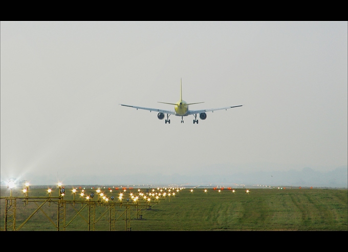 Airbus in the fog