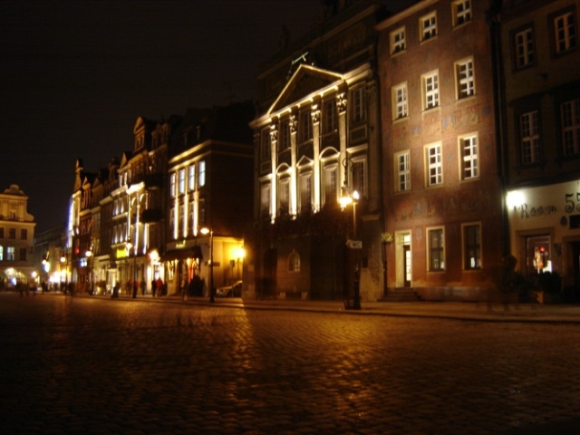 poznan by night