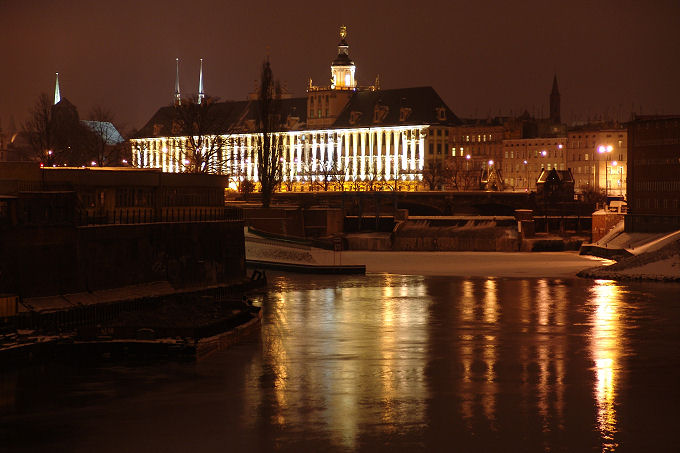 Wrocław nocą